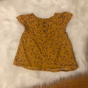 Genuine Kids Oshkosh Fox Print Top Shirt 3T 3 girl